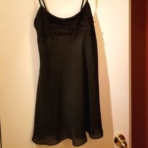 Victorias Secret Black Beaded Babydoll Nightie